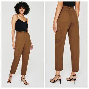 AG Adriano Goldschmied Jeans RENN High-rise Utility Pants Size 28 in Clay stone